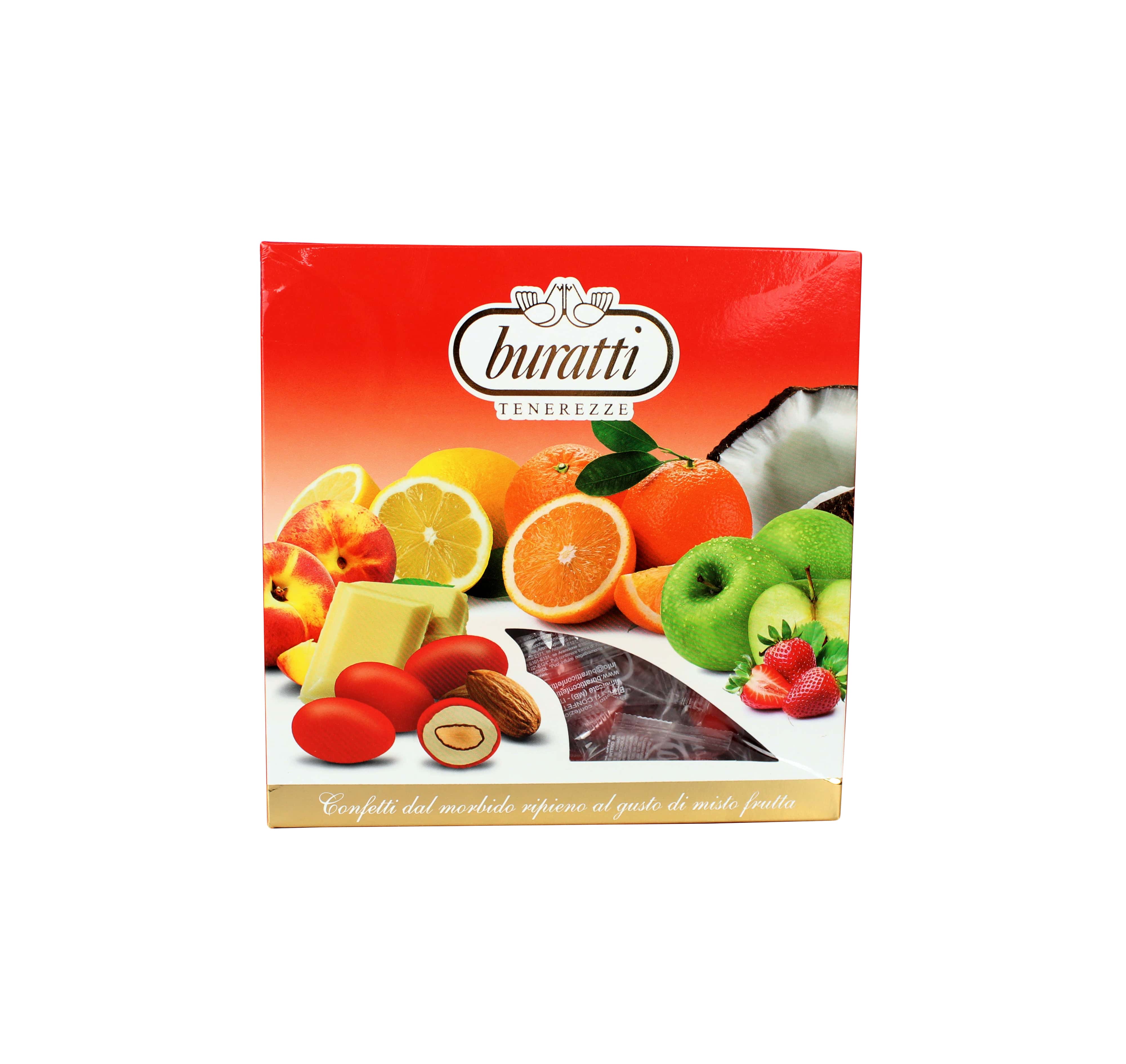 Buratti Confetti con Ripieno alla Frutta, Gusti Assortiti, Tenerezze Misto  Frutta Colorati - 1000 g