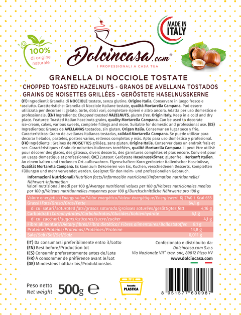 Granella di Pistacchio e Granella di Nocciole Made in Italy - Kit da 500g