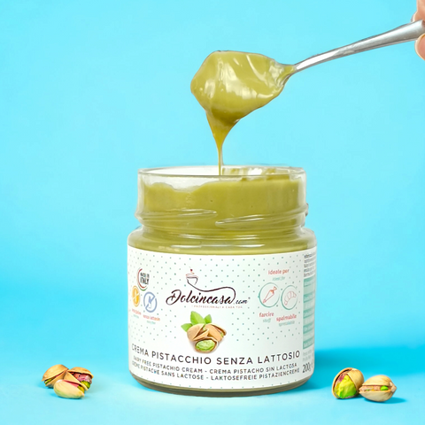 Crema pistacchio senza lattosio Dolcincasa - vegana, senza glutine per pasticceria
