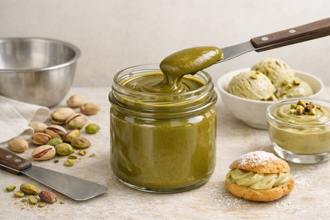 Pasta di Pistacchio di Bronte DOP 100% Puro per gelato, creme dessert e farciture