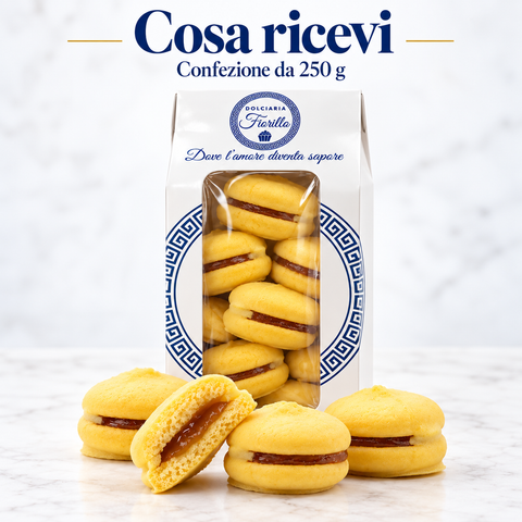 Maddalene al Limone Dolciaria Fiorillo, cosa ricevi nella confezione da 250 g.