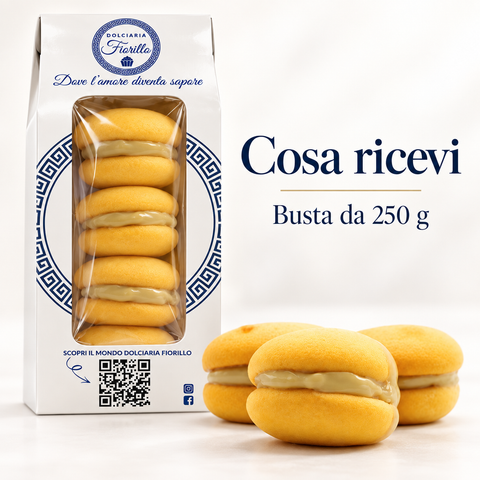 osa ricevi: busta da 250 g di Maddalene al Pistacchio Dolciaria Fiorillo
