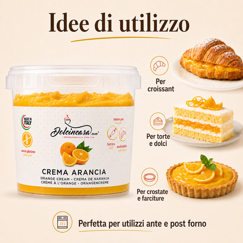 Crema Arancia Senza Glutine 500 g