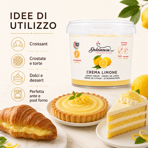 Crema al Limone Spalmabile per Farciture 500 g
