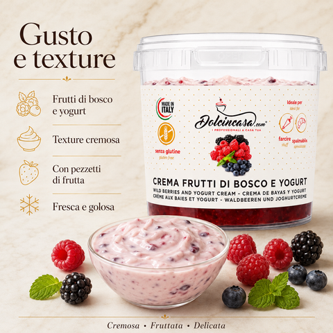 Beeren- und Joghurtcreme – 500 g