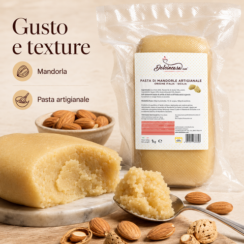Pasta di Mandorle Siciliane Artigianale