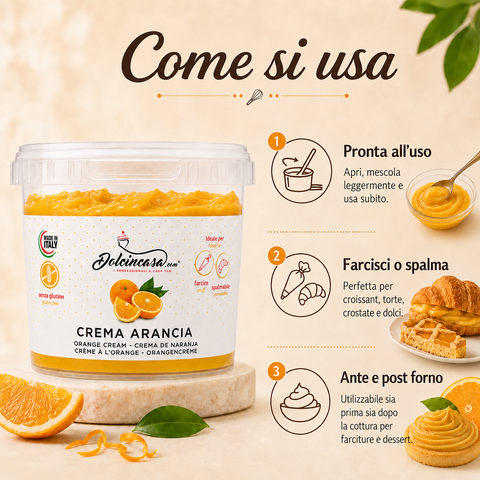 Glutenfreie Orangencreme – 500 g