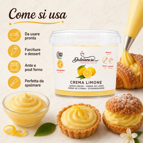 Crema al Limone Spalmabile per Farciture 500 g