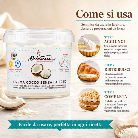 Crema al Cocco Senza Lattosio