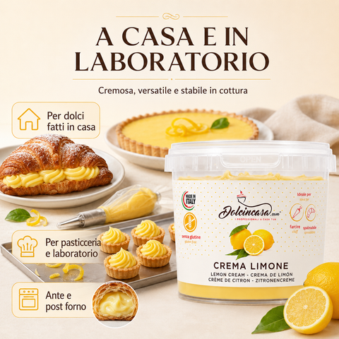 Crema al Limone Spalmabile per Farciture 500 g