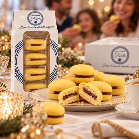 Maddalene al bergamotto Dolciaria Fiorillo servite a Natale in un momento di condivisione in famiglia.