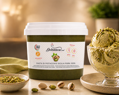 Pasta di Pistacchio Pura 100% Sicilia - per Gelato e Pasticceria Premium