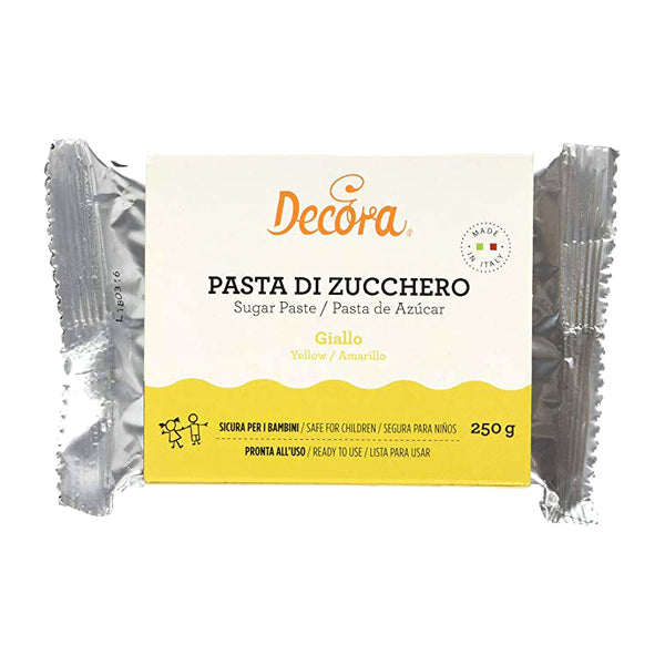 Pasta di Zucchero Gialla 250gr - Decora – dolcincasa