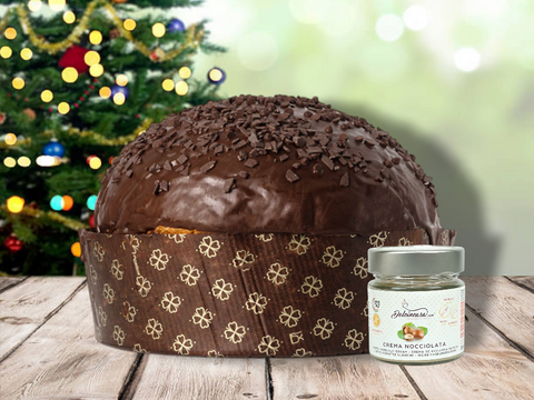 Panettone Artigianale alla Nocciolata Bianca