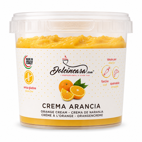 crema arancia dolcincasa spalmabile e farcire ante e post forno senza glutine