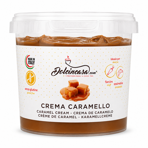 crema caramello senza glutine dolcincasa spalmabile e per farcire