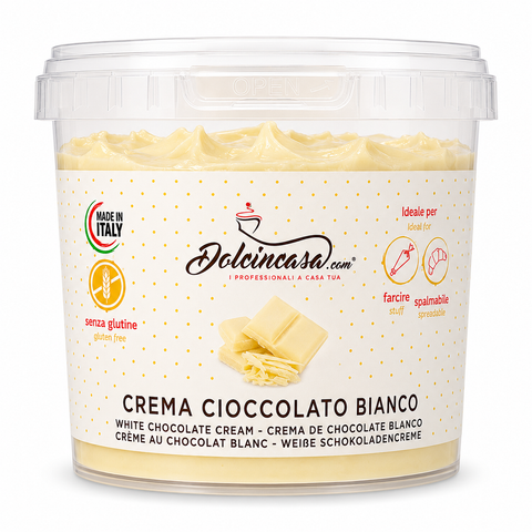 crema cioccolato bianco dolcincasa spalmabile e per farcire