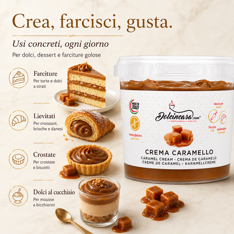 Crema al Caramello Senza Glutine 500 g