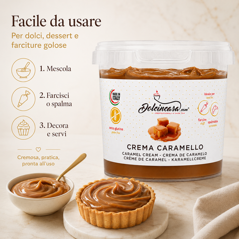 Crema al Caramello Senza Glutine 500 g