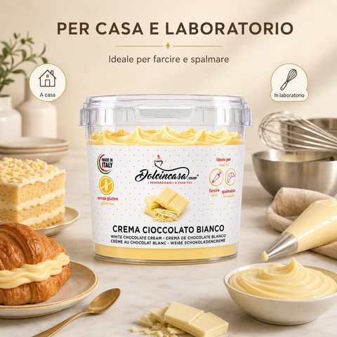 Crema Spalmabile al Cioccolato Bianco per Farciture