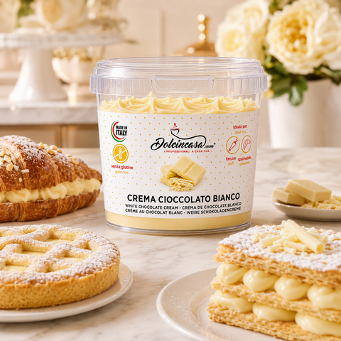 Crema Spalmabile al Cioccolato Bianco per Farciture