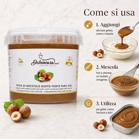 100% Pure Natural Strong Flavor Hazelnut Paste