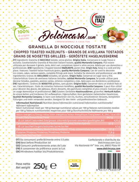 Granella di Pistacchio e Granella di Nocciole Made in Italy - Kit da 250g