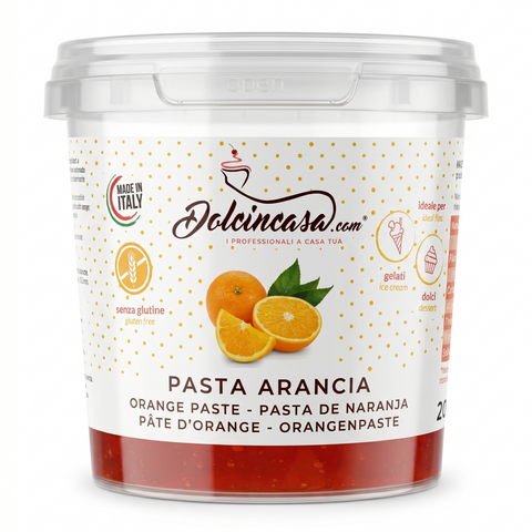 pasta gelato arancia ideale anche per aromatizzare creme e vari usi in pasticceria dolcincasa made italy