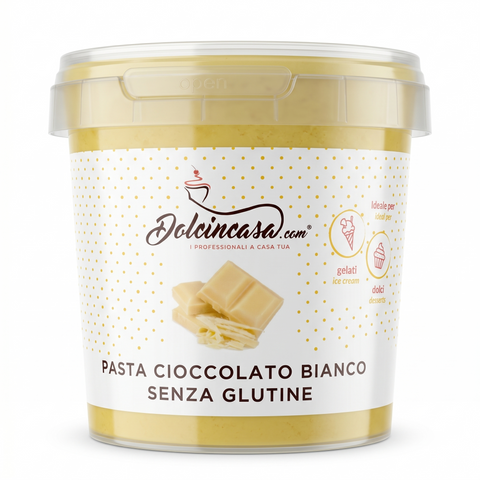 pasta cioccolato bianco per gelato e creme dolci uso domestico e professionale qualità premium dolcincasa made italy