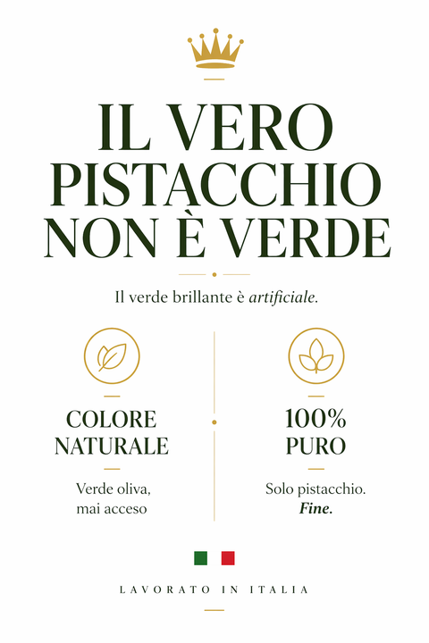 infografica sul colore del pistacchio