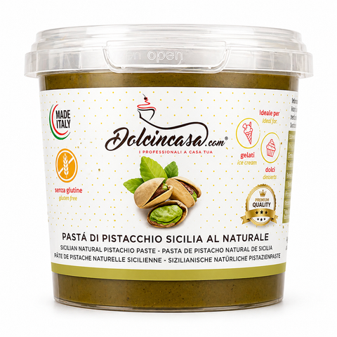 pasta di pistacchio senza coloranti per gelato creme pasticceria