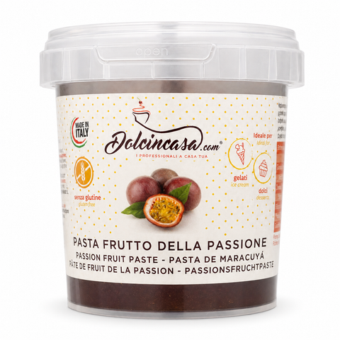 pasta frutto della passione maracuia per gelato creme e dolci dolcincasa made in italy