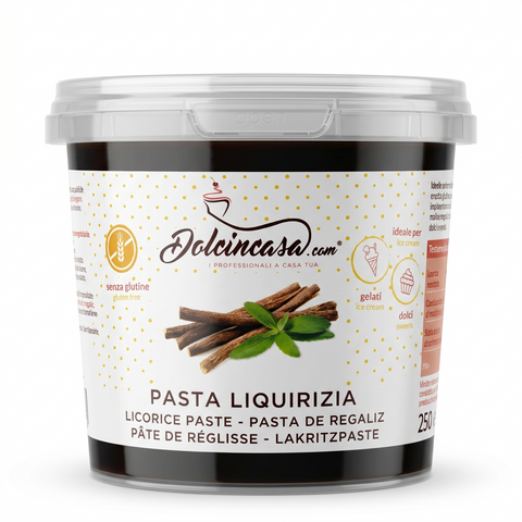 pasta liquirizia per gelato creme dessert dolci senza glutine dolcincasa made in italy