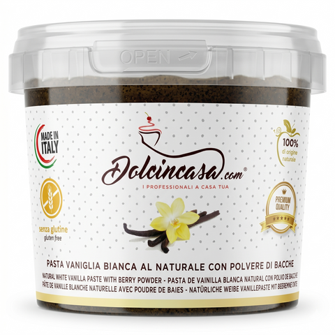 pasta vaniglia bianca con polvere di bacche la naturale per gelato creme pasticceria made in italy dolcincasa