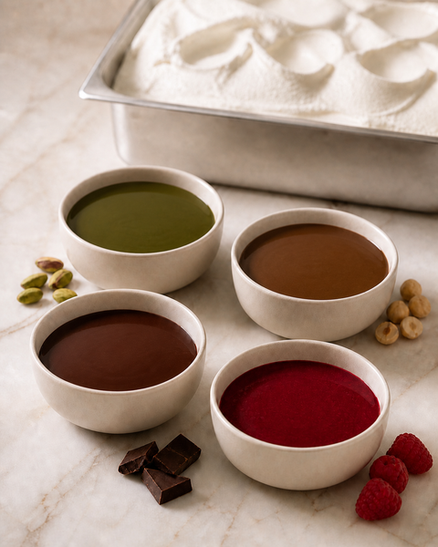 paste gelato nocciola pistacchio cioccolato frutti di bosco dolcincasa premium